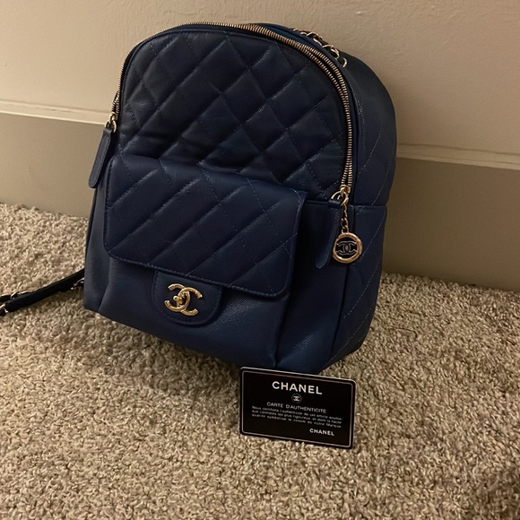 Chanel Blue Caviar Backpack. 💙 - Picture 2 of 8